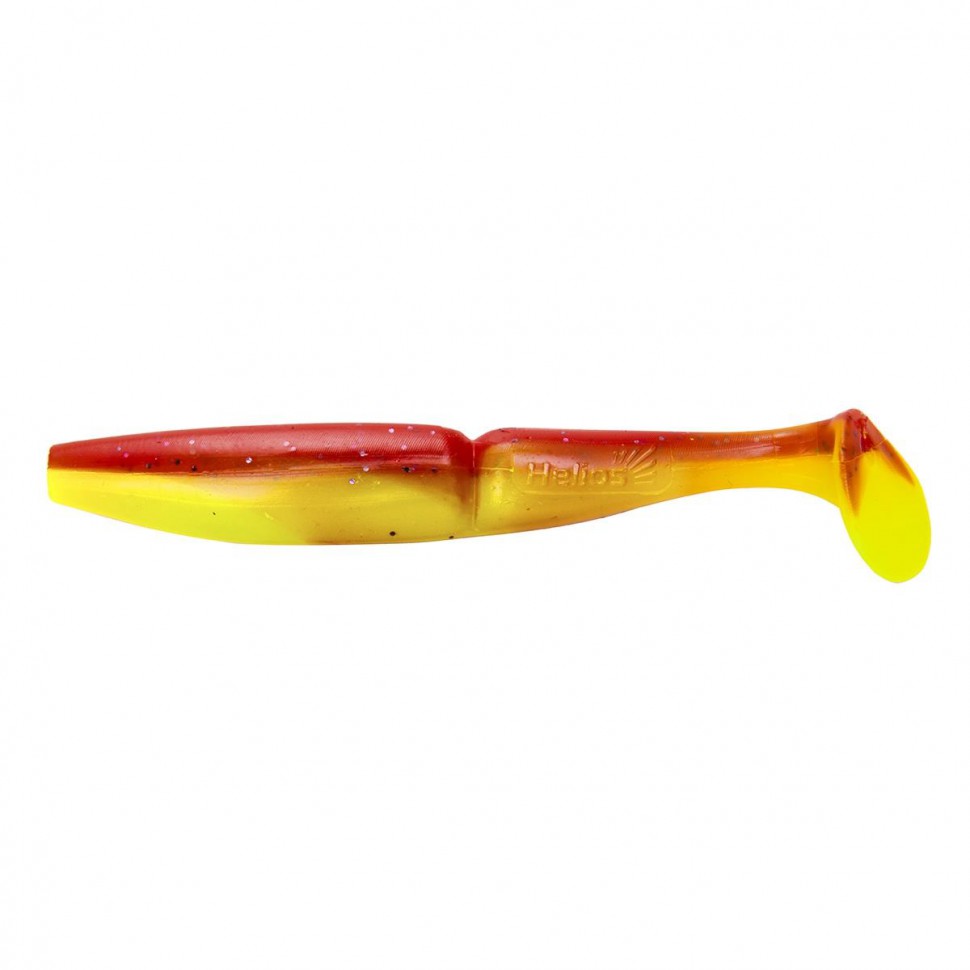 Виброхвост Helios Guru 3,0"/7,62 см, цвет Red Lemon 9 шт HS-29-050 , 